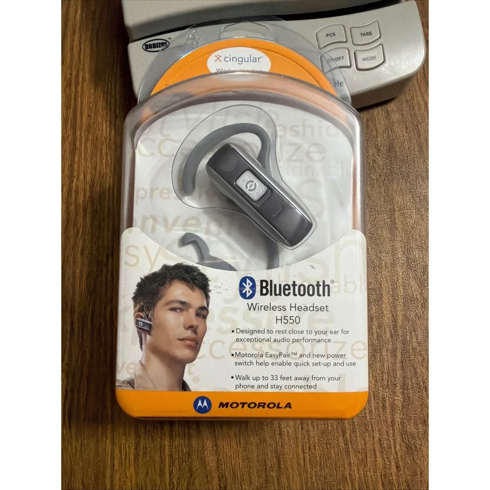 Motorola Wireless Headset Unisex OS Cannon Grey H550 Bluetooth Cingular NIB